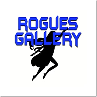 ROGUES GALLERY Female (Black Silhouette) Posters and Art